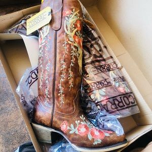 Corral Deer Skull Embroidered Boots